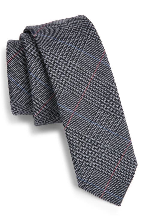 Plaid Virgin Wool Tie