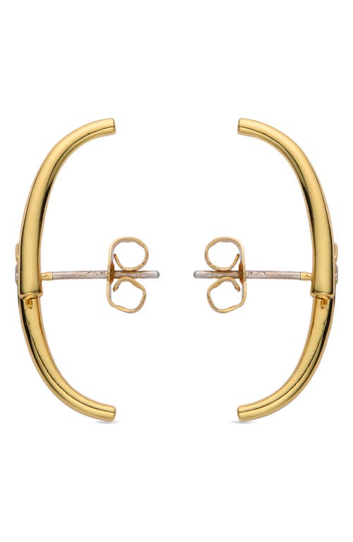 Eye Candy Los Angeles Sara Cz Double Bar Earrings