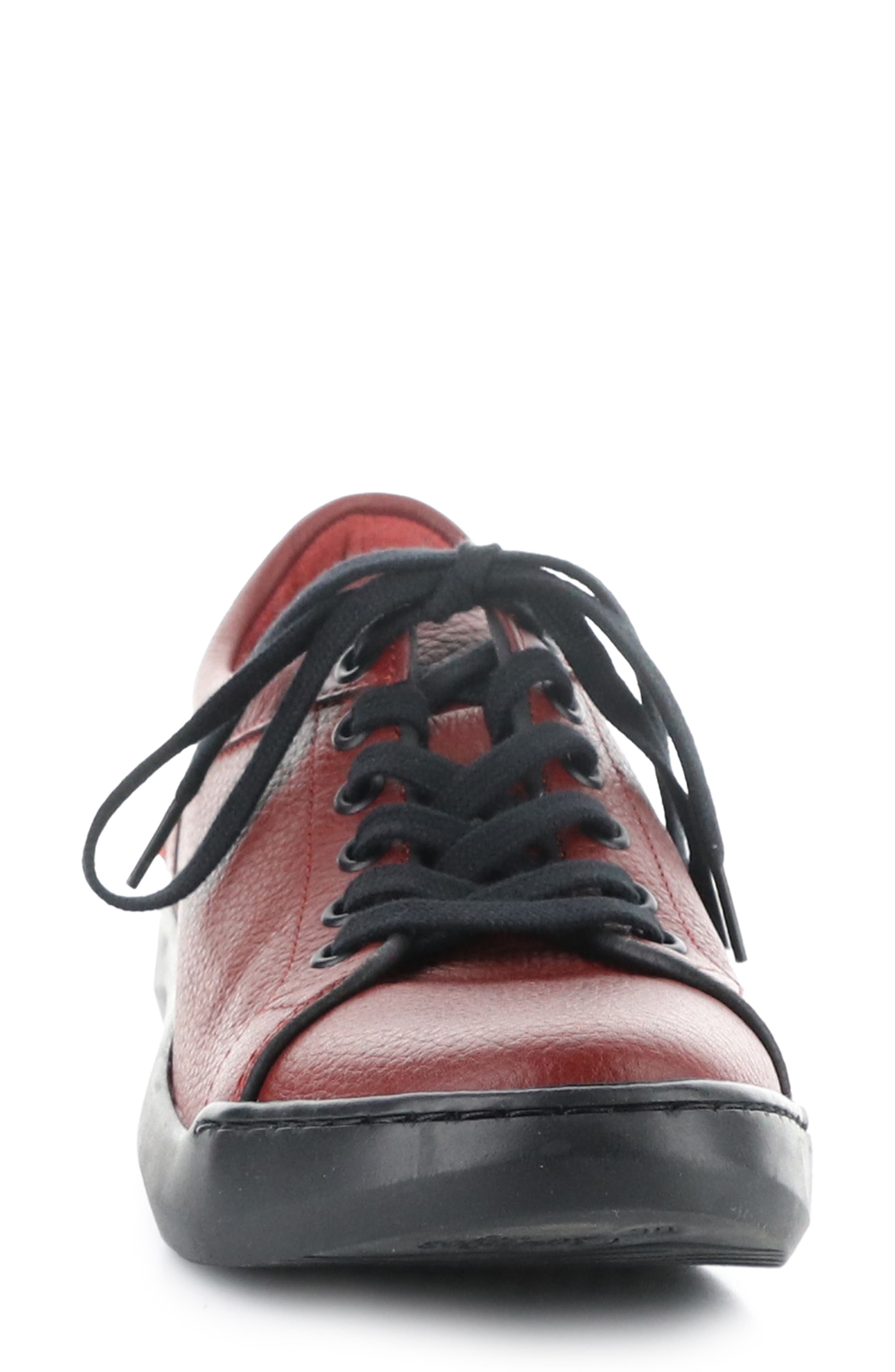 Softinos by Fly London Baio Sneaker, Alternate, color, 002 Red Floater Leather