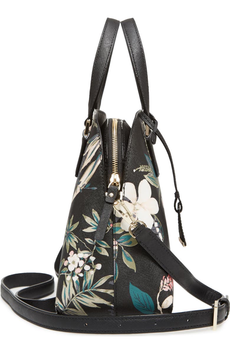 Kate Spade New York cameron street - botanical lottie faux leather dome satchel, Alternate, color,