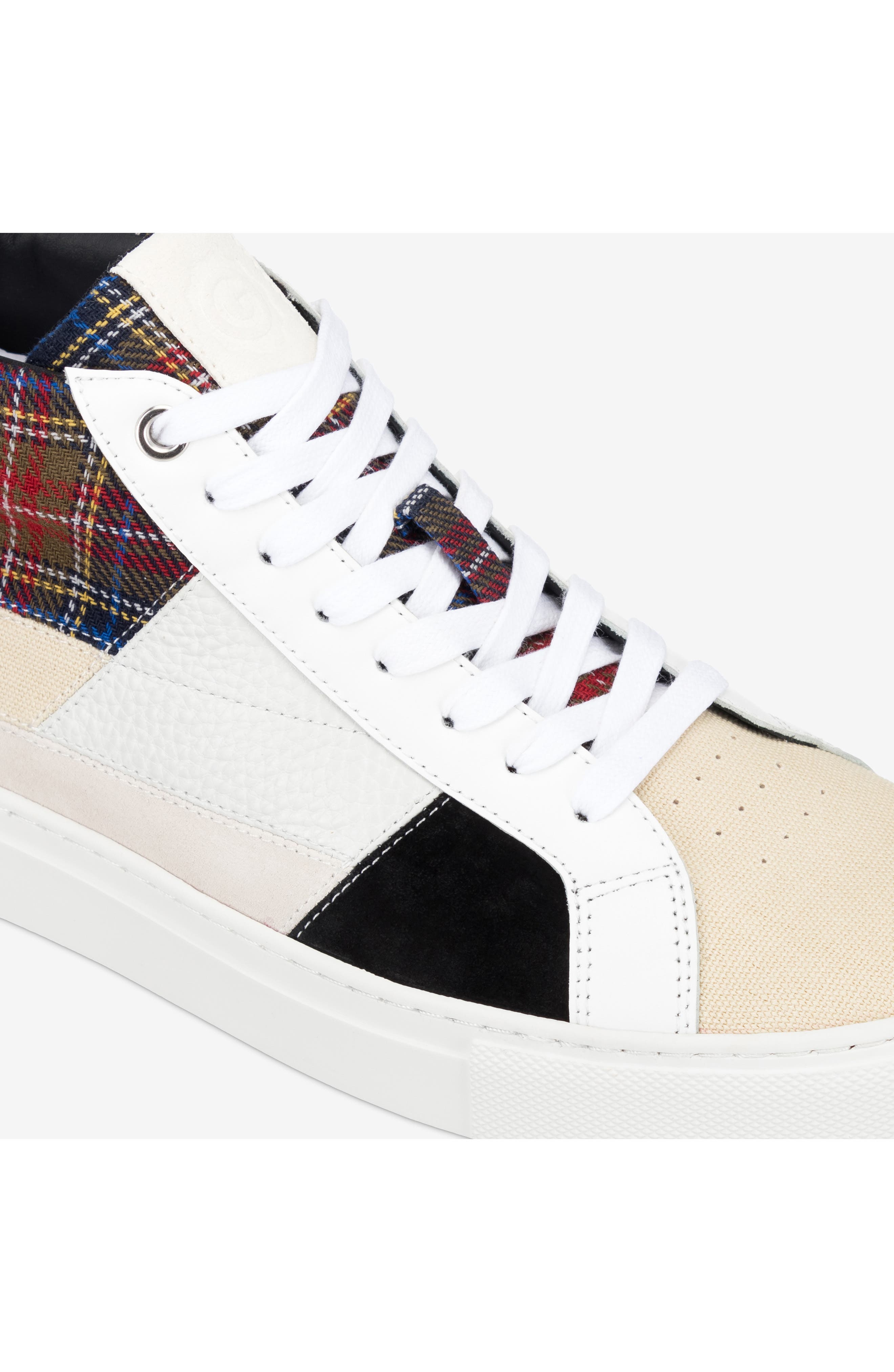 GREATS Royale High Patchwork Sneaker, Alternate, color, White Multi