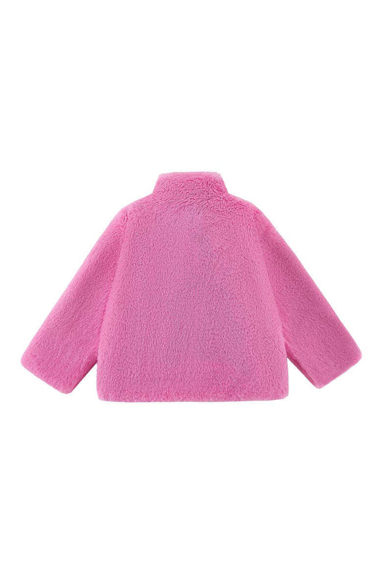 Kids' Sadie Faux Fur Coat, Alternate, color, PINK
