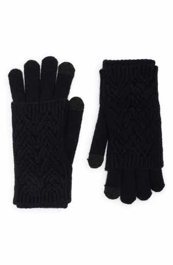 Pointelle Knit Cuff Tech Gloves