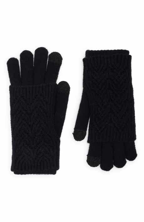 Pointelle Knit Cuff Tech Gloves