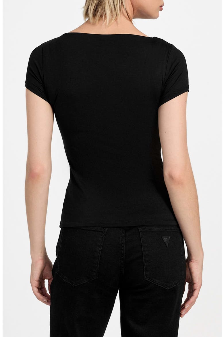 Joey Cutout Top, Alternate, color, JET BLACK