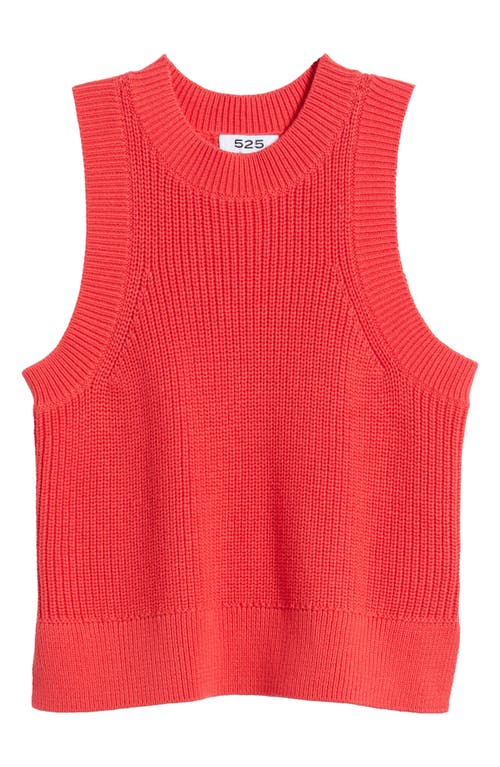 525 Demi Cotton Sweater Vest In Tomato