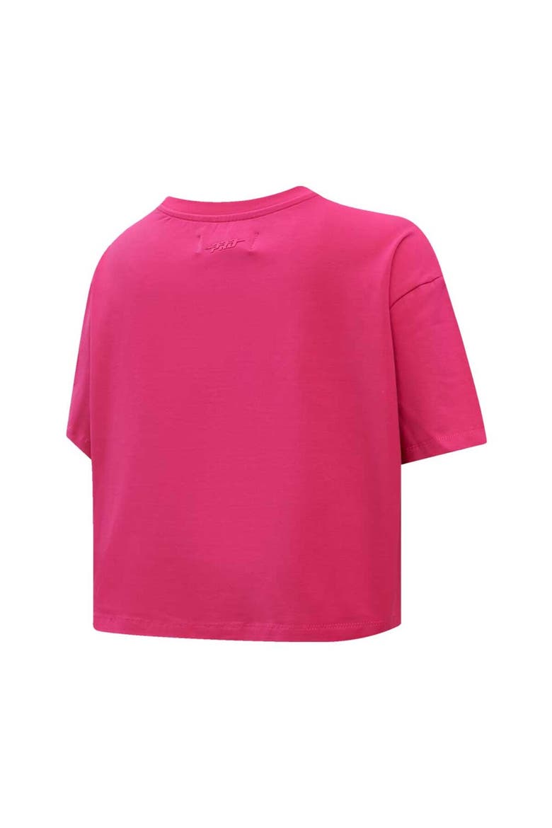 Women's Pro Standard Colorado Avalanche Triple Pink Cropped Boxy T-Shirt, Alternate, color, Pink