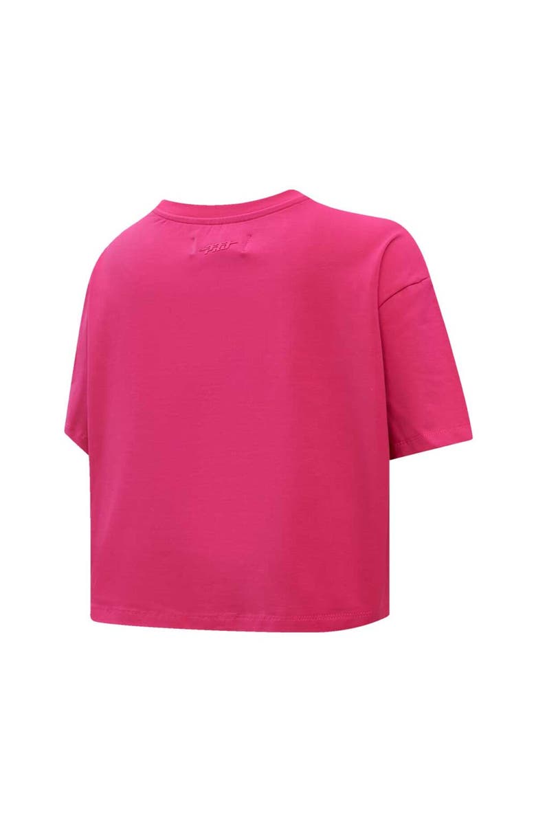 PRO STANDARD Women's Pro Standard Colorado Avalanche Triple Pink Cropped Boxy T-Shirt, Alternate, color, Pink