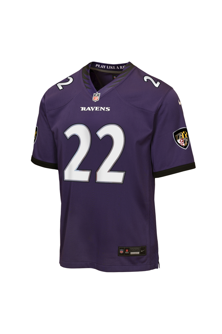 Youth Nike Derrick Henry Purple Baltimore Ravens Game Jersey, Alternate, color, Purple
