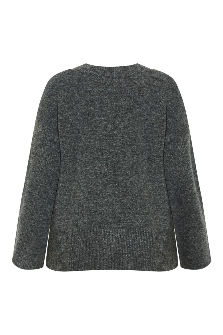 Dorothy Button Cuff Sweater, Alternate, color, GREY