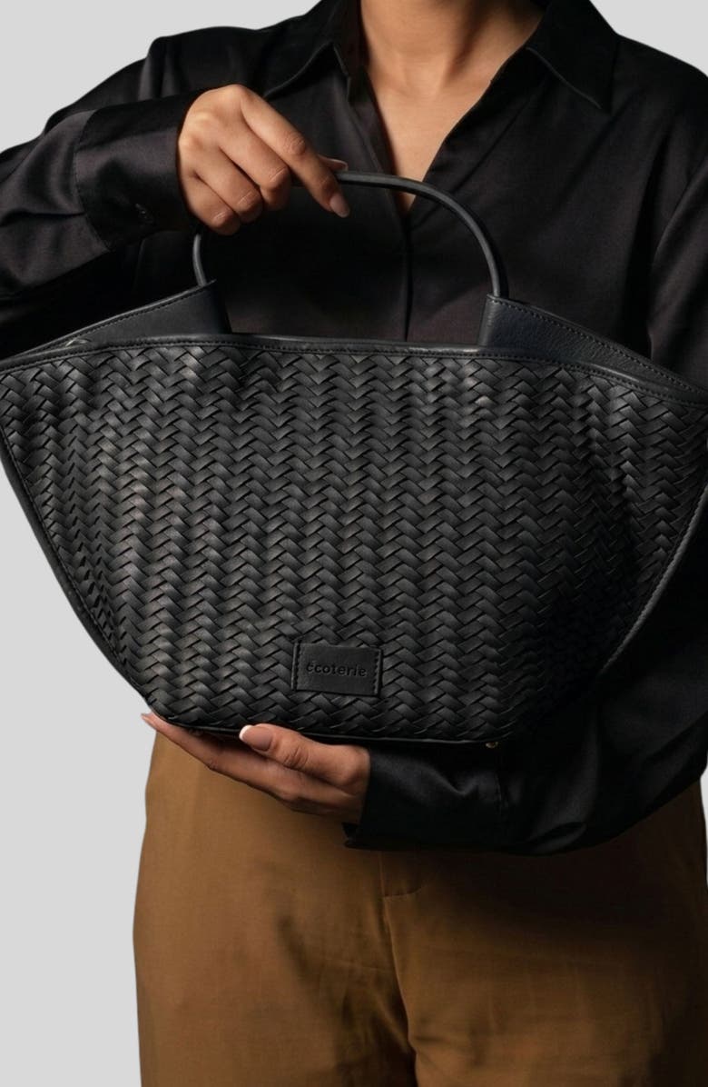 Ecotorie Austin Large Crossbody Tote, Alternate, color, Black