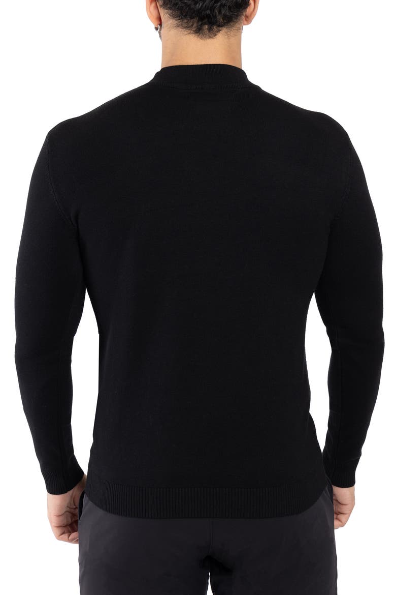 Core Mock Neck Knit Sweater, Alternate, color, BLACK