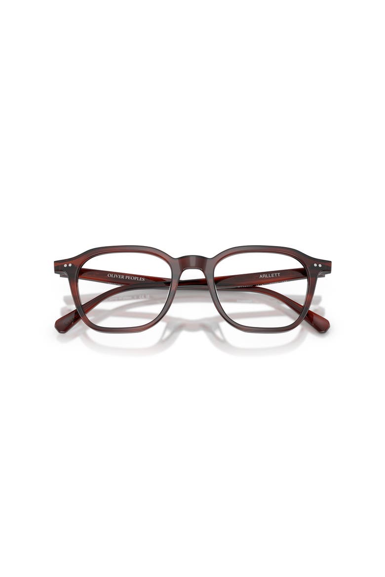 50mm Square optical glasses, Alternate, color, Brown