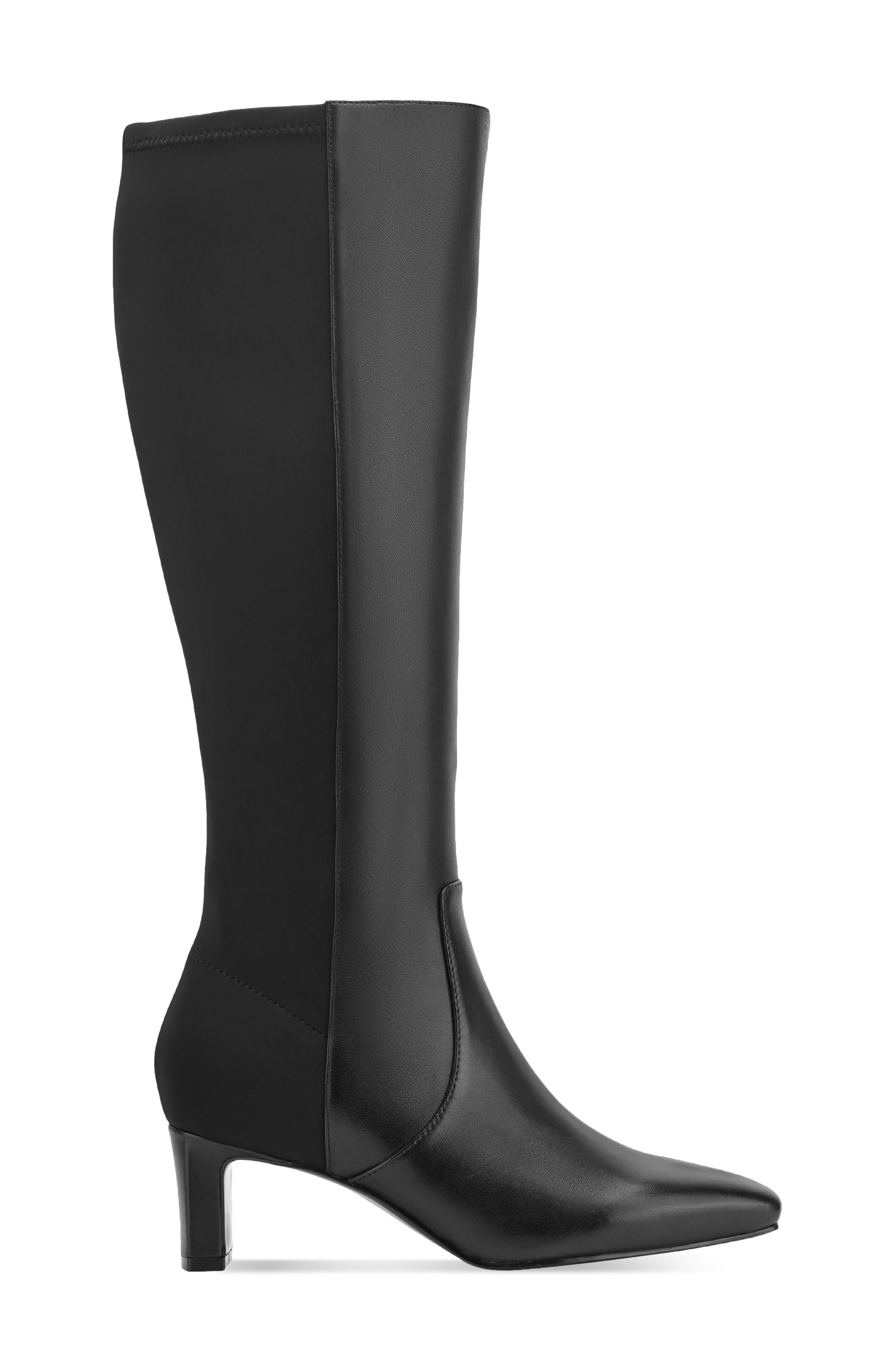 Mabel Knee High Boot, Alternate, color, BLACK