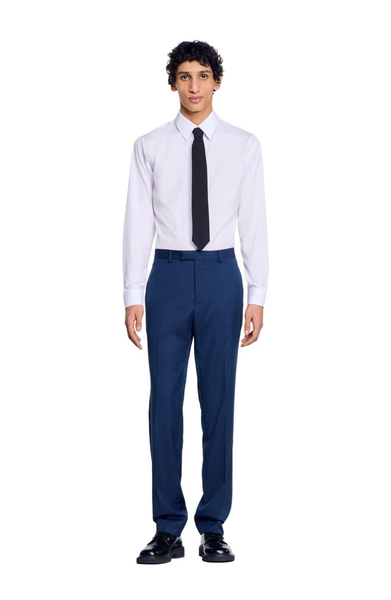SANDRO Wool suit trousers, Alternate, color, 