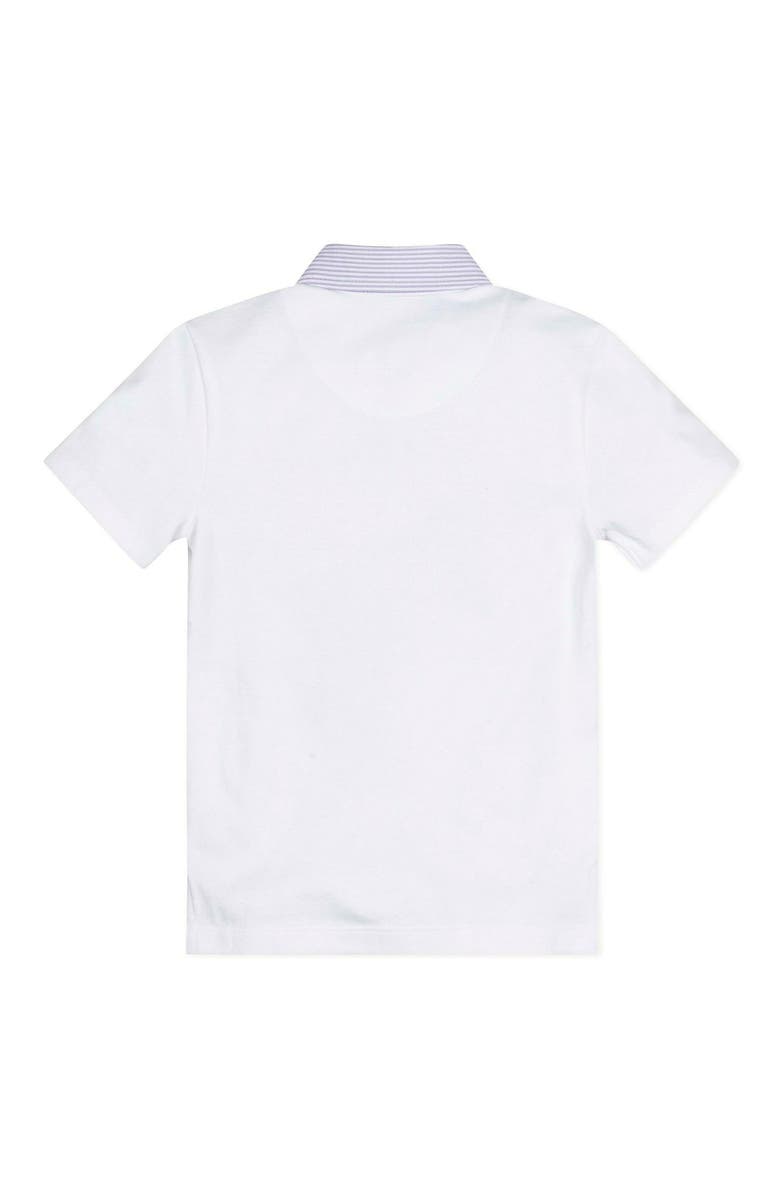 Hope & Henry Baby Boys' Organic Jersey Polo with Seersucker, Infant, Alternate, color, 