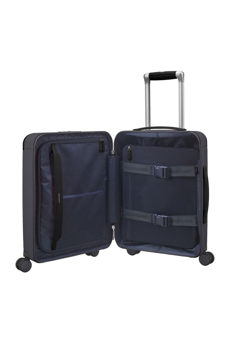 The Carry On Suitcase, Alternate, color, Graphite Caviar