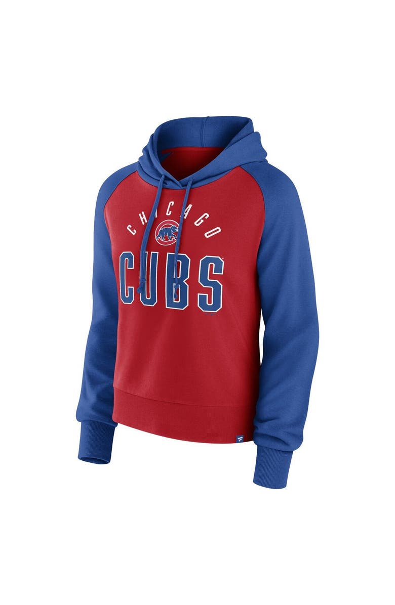 FANATICS Women's Fanatics Royal/Red Chicago Cubs Pop Fly Pullover Hoodie, Alternate, color, Royal