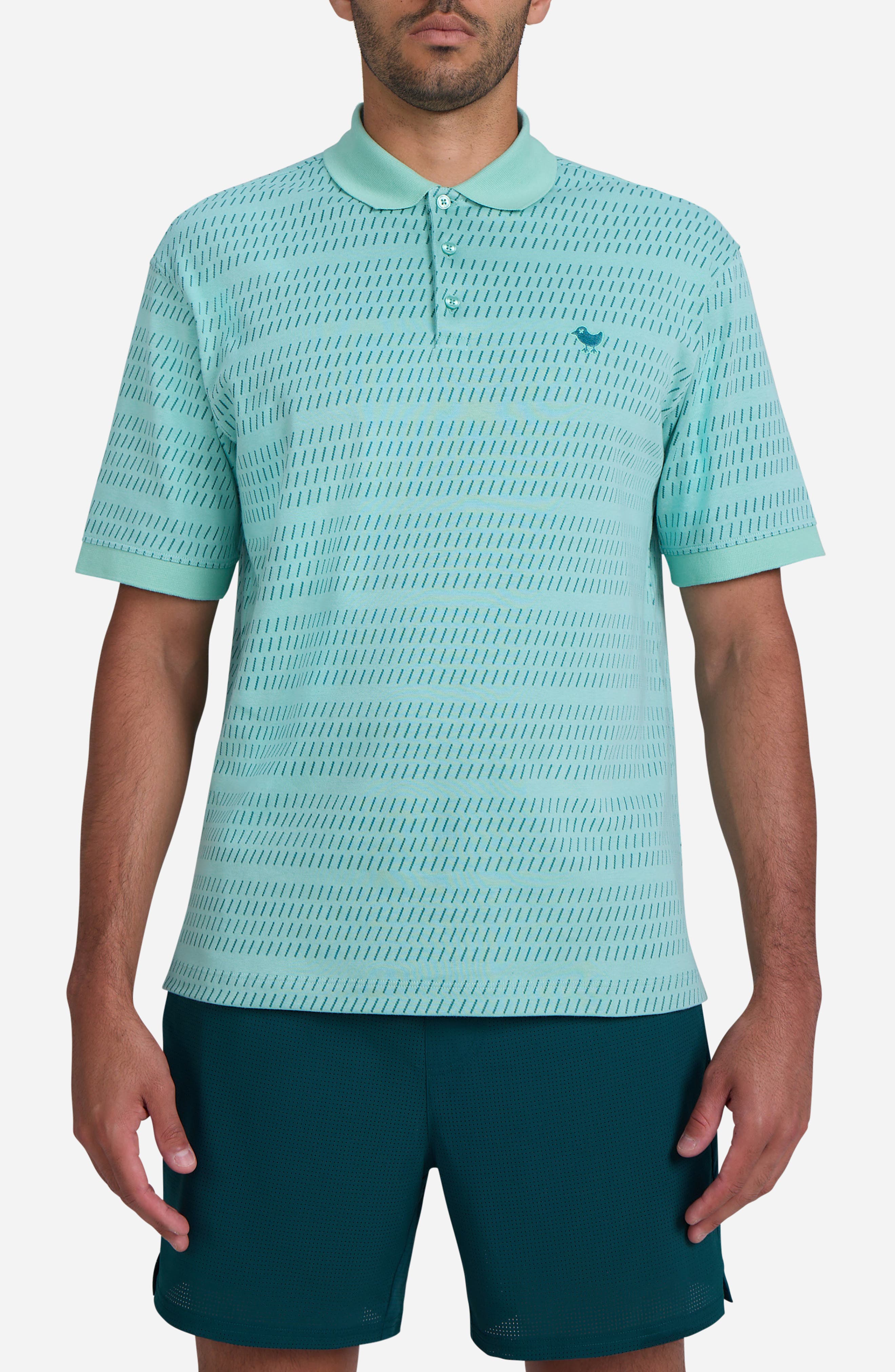 Thread the Needle Jacquard Polo