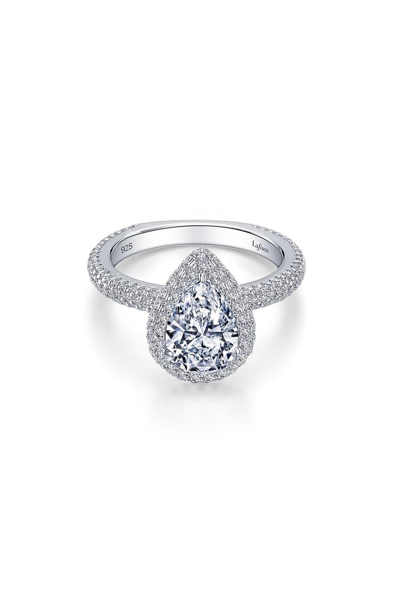 Lafonn Simulated Diamond Halo Ring, Main, color, 