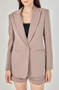 Endless Rose Tailored Single Button Blazer