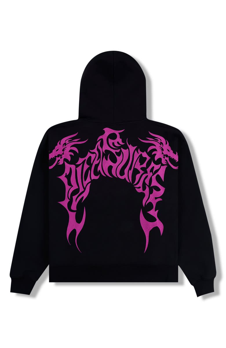 PLEASURES Dragon Fleece Zip Hoodie, Alternate, color, 
