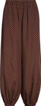 POSSE Evie Polka Dot Mid Rise Balloon Pants