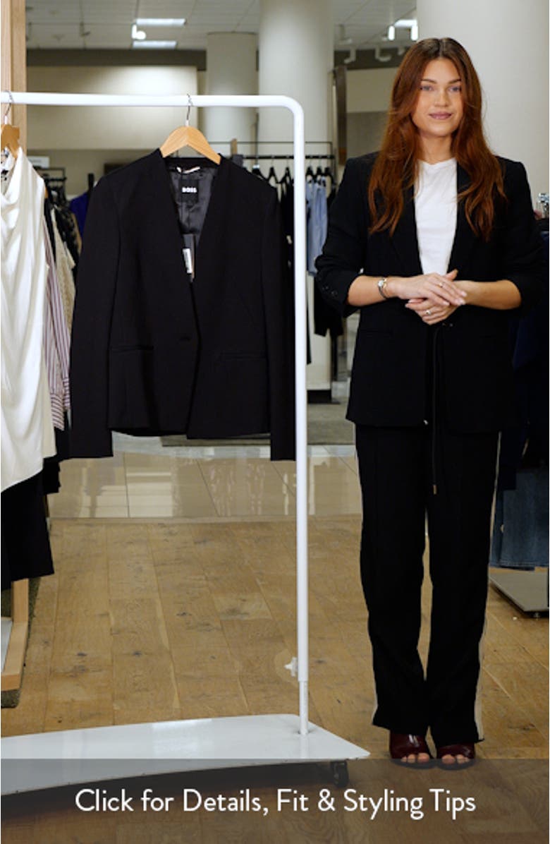 Jemma One-Button Blazer, sales video thumbnail