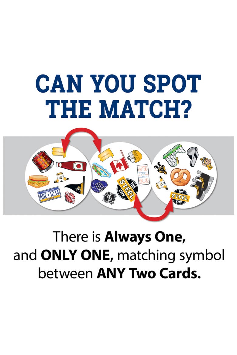 Pittsburgh Penguins Spot It! Card Game, Alternate, color, Multicolor