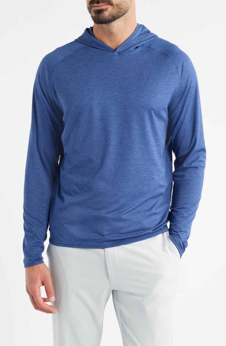 Peter Millar Crown Crafted Stealth Performance Hoodie, Main, color, Navy