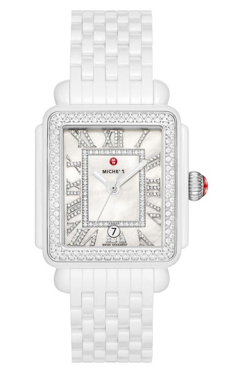 Deco Madison Diamond Bracelet Watch, 33mm
