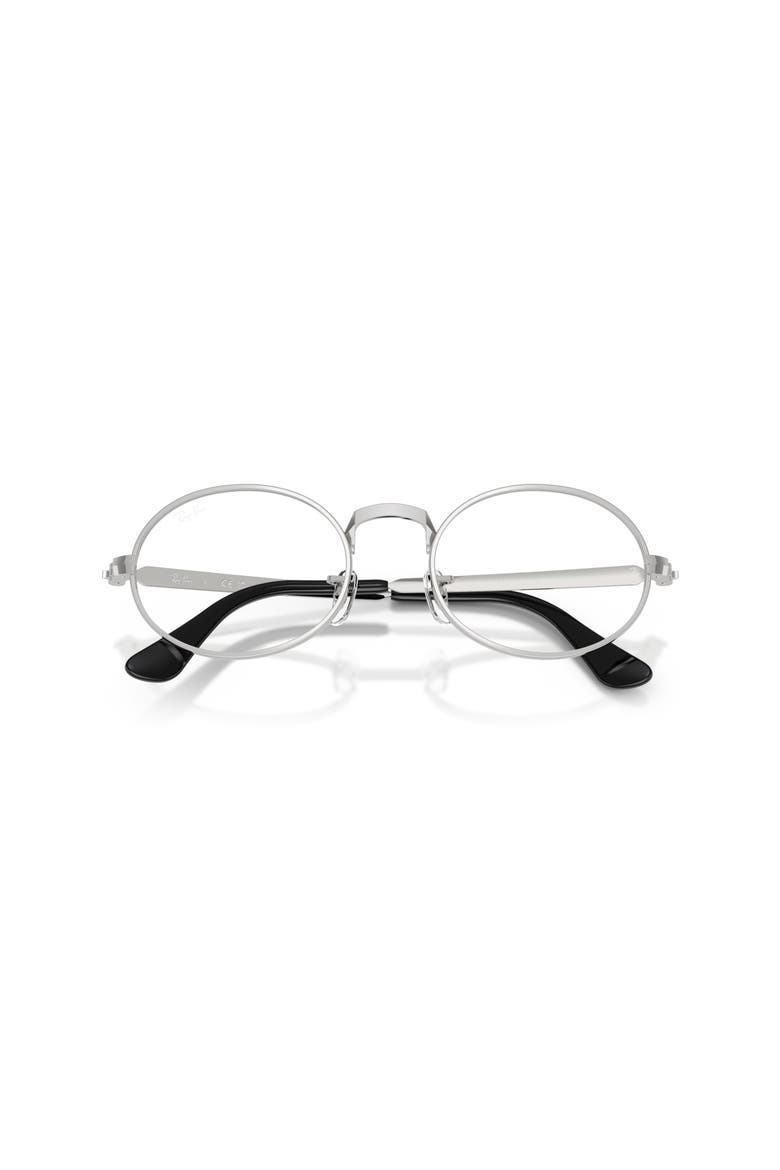 52mm Oval optical glasses, Alternate, color, Silver