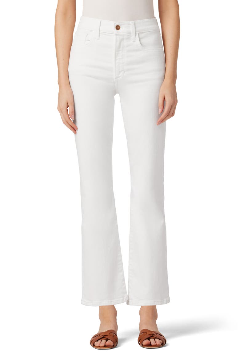 The Callie High Waist Ankle Bootcut Jeans, Main, color, WHITE