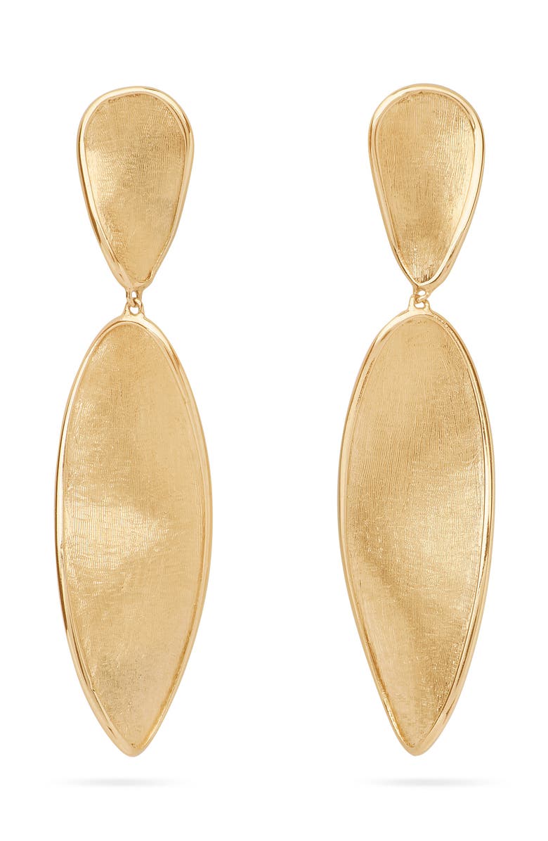 Marco Bicego Lunaria Twist Drop Earrings, Main, color, Gold