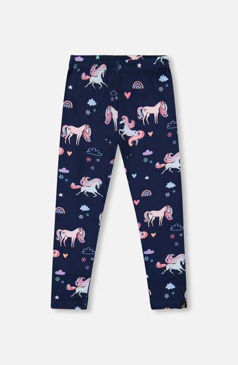 Stretch Jersey Leggings Unicorn (Toddler & Little Kid)