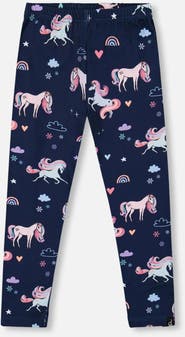 Deux par Deux Stretch Jersey Leggings Unicorn