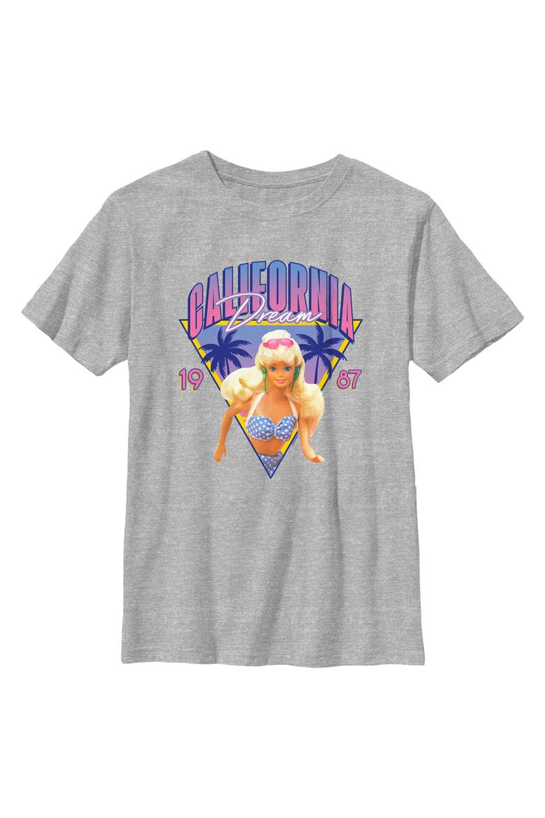 Boys' California Dream Doll Badge T-Shirt, Main, color, Sport Grey