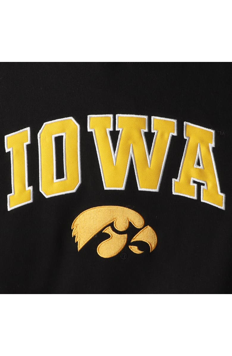 COLOSSEUM Youth Colosseum Black Iowa Hawkeyes 2-Hit Team Pullover Hoodie, Alternate, color, Black
