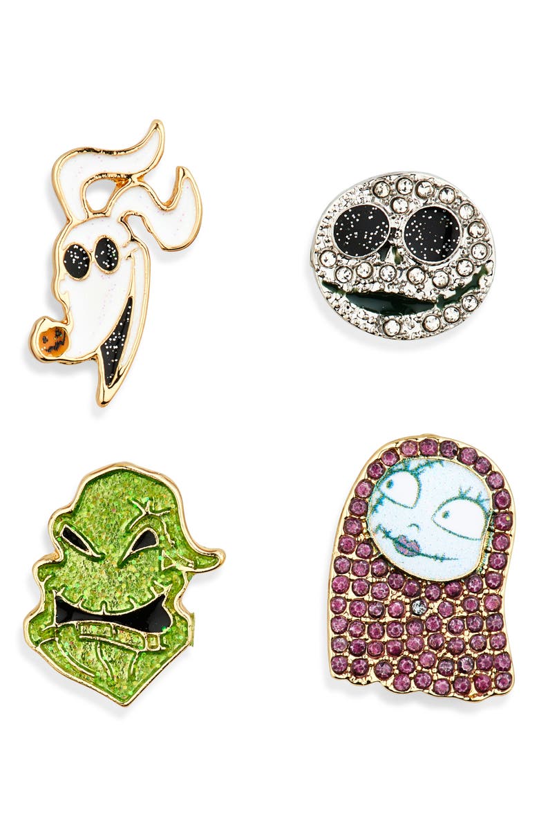 BaubleBar Nightmare Before Christmas Stud Earrings, Main, color, Multi