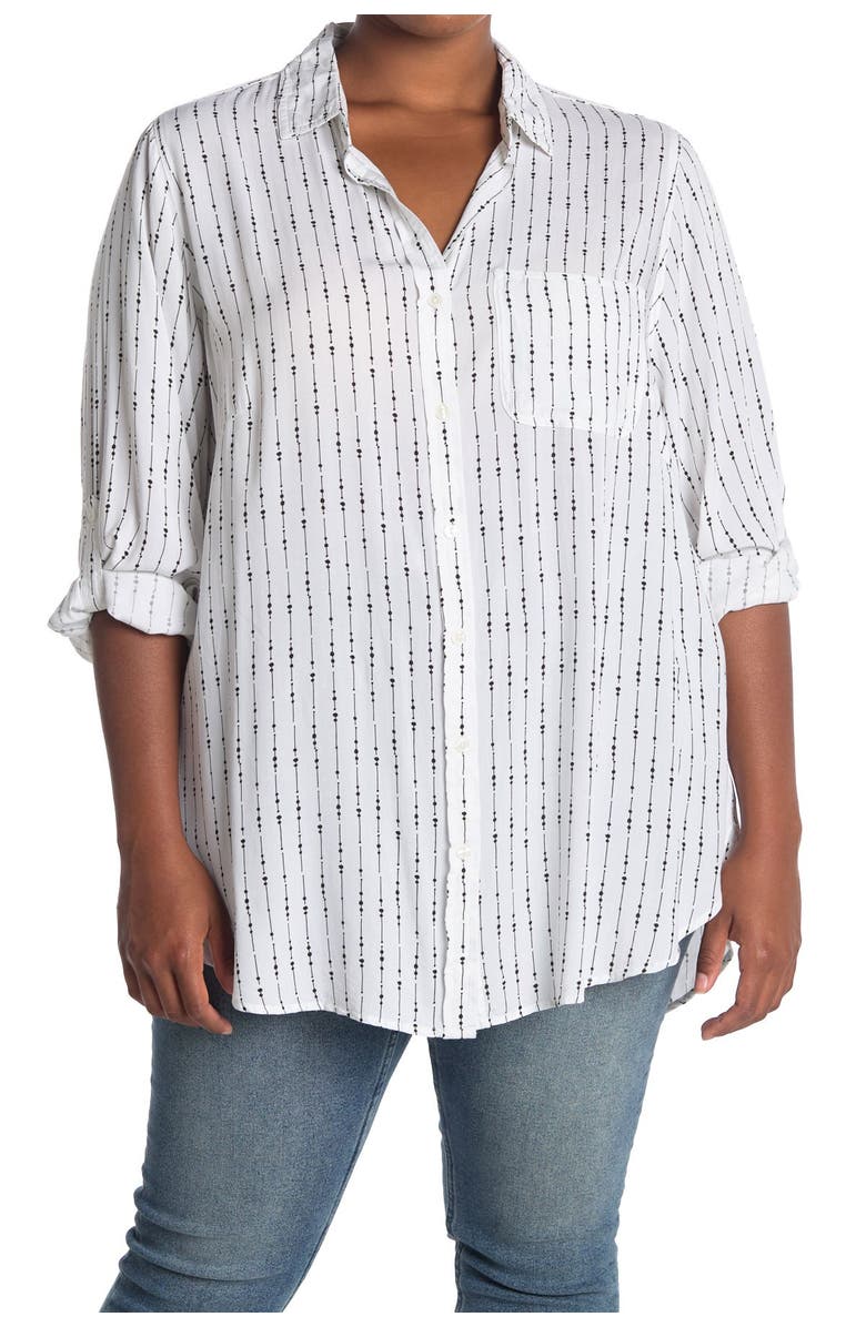 VELVET HEART Elisa Long Tab Blouse, Alternate, color, 