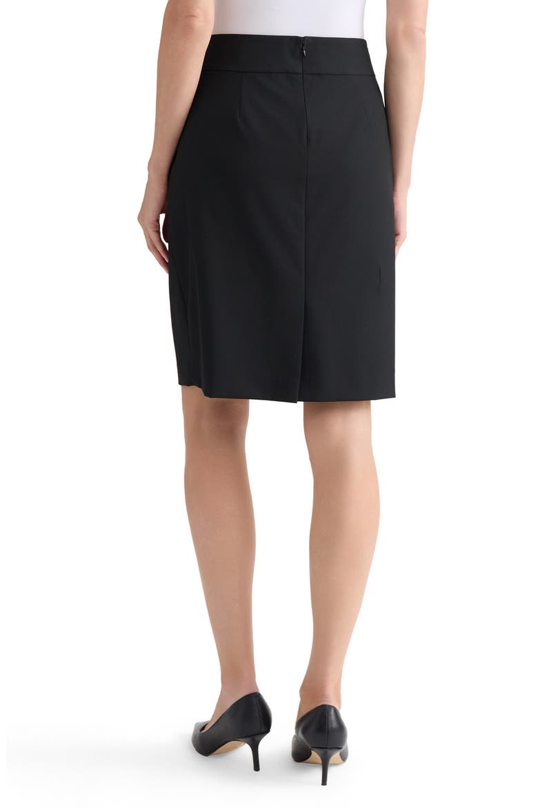Bi-Stretch Pencil Skirt, Alternate, color, BLACK