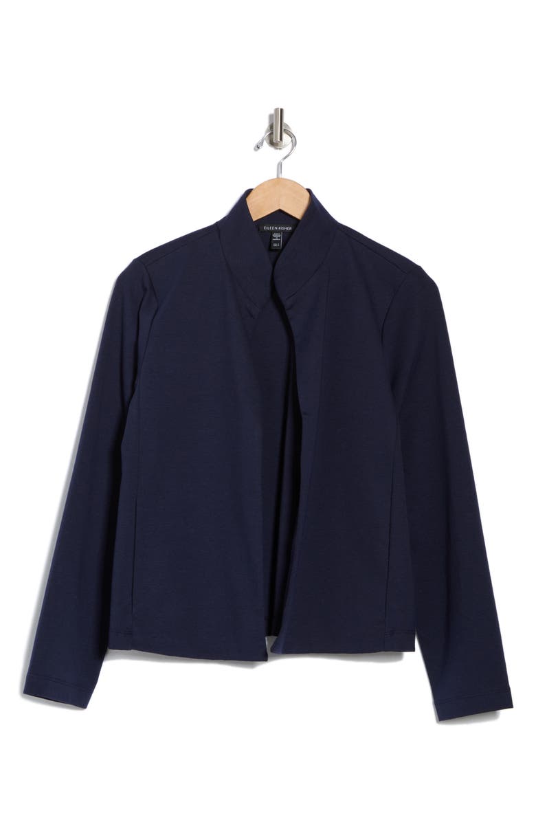 Eileen Fisher Stand Collar Jacket, Alternate, color,