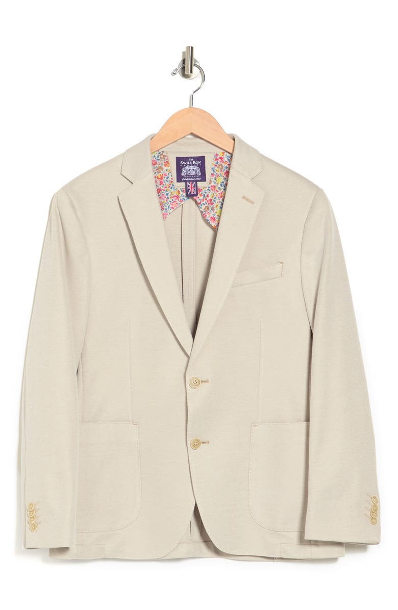 SAVILE ROW CO Notch Lapel Knit Blazer, Alternate, color, 