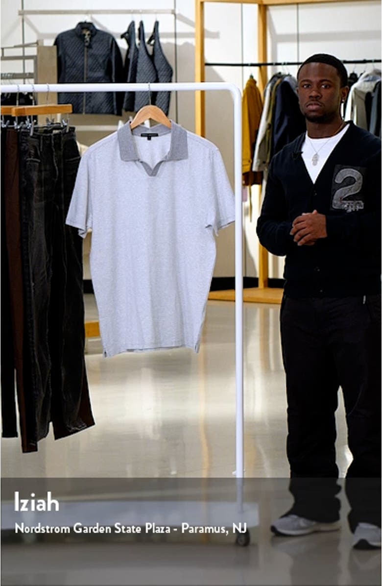 Fitch Slim Fit Stripe Contrast Collar Cotton Polo, sales video thumbnail