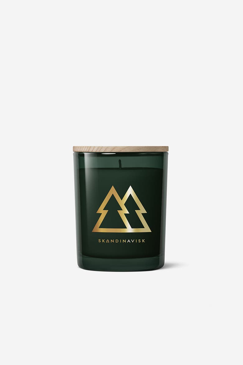 SKOG Special Gold Edition Scented Candle 200g, Alternate, color, Forest Green