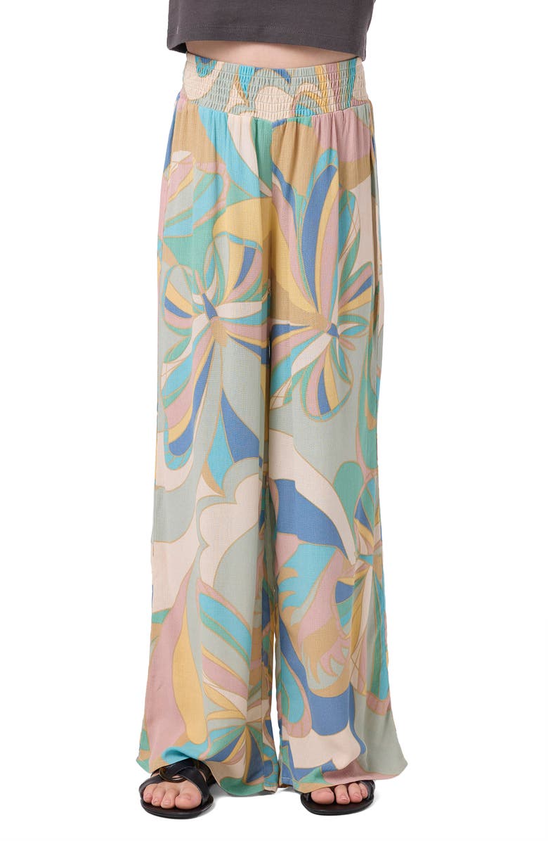 O'Neill Kids' Torrie Butterfly Print Pants, Main, color, Desert Sage
