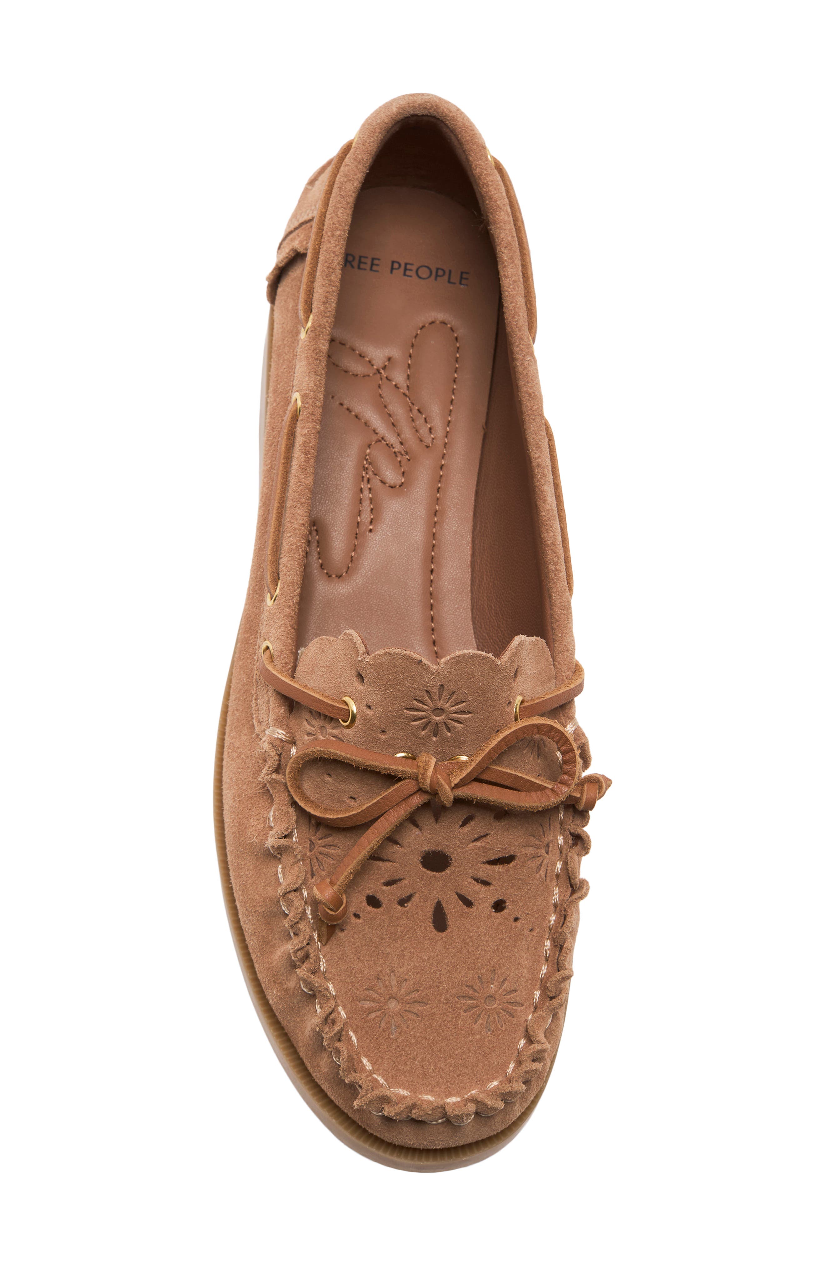 Free People Lagoon Cutout Boat Shoe, Alternate, color, 