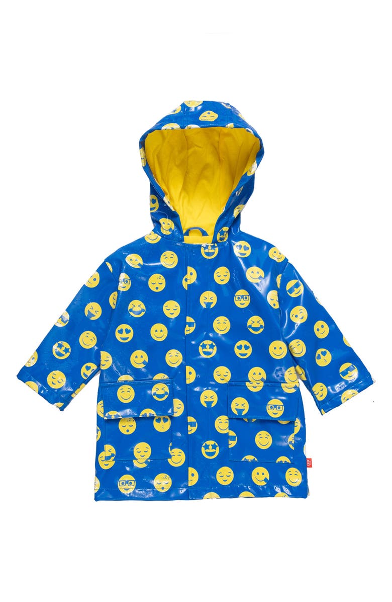 Magnetic Me Kids' Emoji Water Resistant Raincoat, Main, color, Bemoj