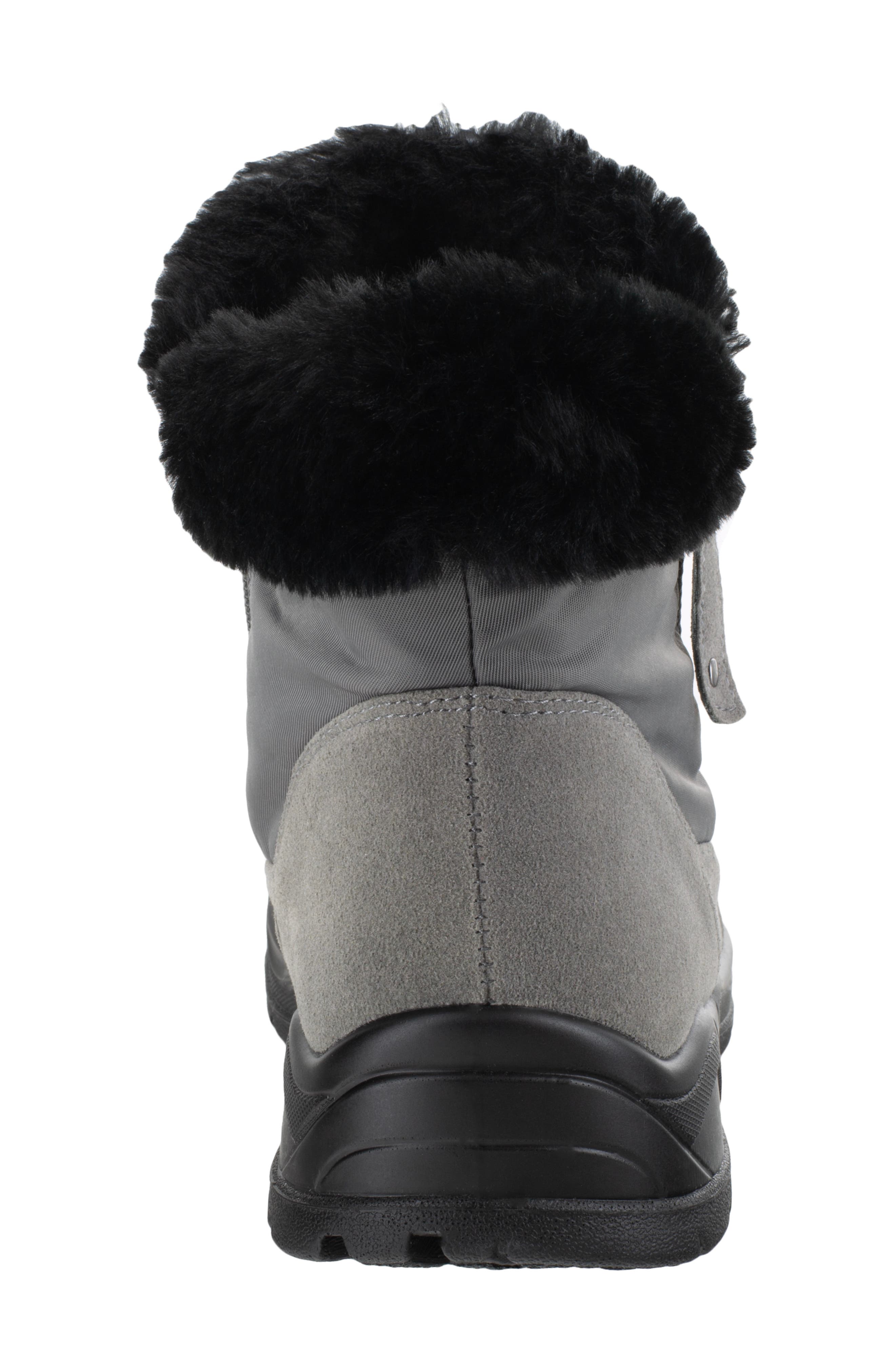 Frosty Faux Fur Boot, Alternate, color, GREY