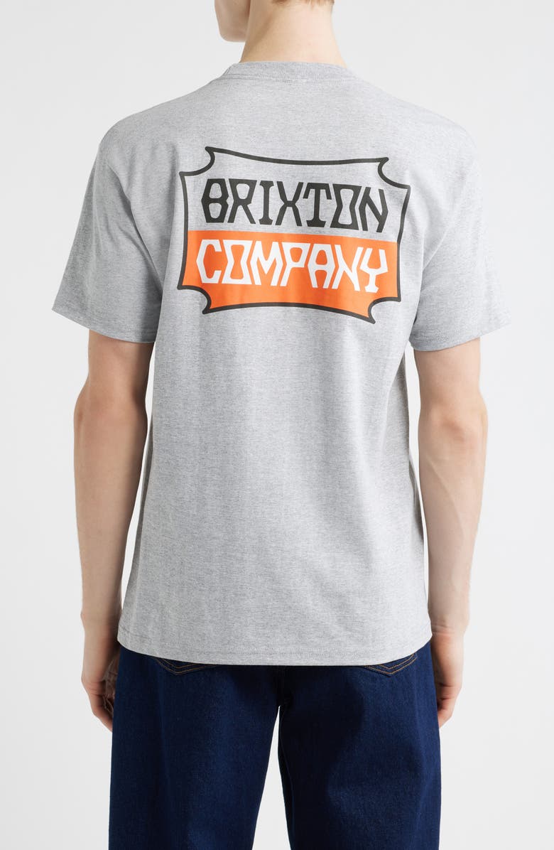Brixton Pillar Graphic T-Shirt, Alternate, color, Heather Grey